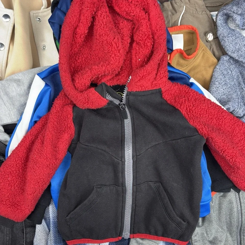 Boys Jackets Size 12M Lot Of 32 Mixed Nike Jordan Reebok Carters Toddler Coats